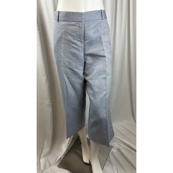 Ann Taylor LOFT Wide Leg Cropped Pants, Blue, Sz: 10, 51-36 - Picture 2 of 15